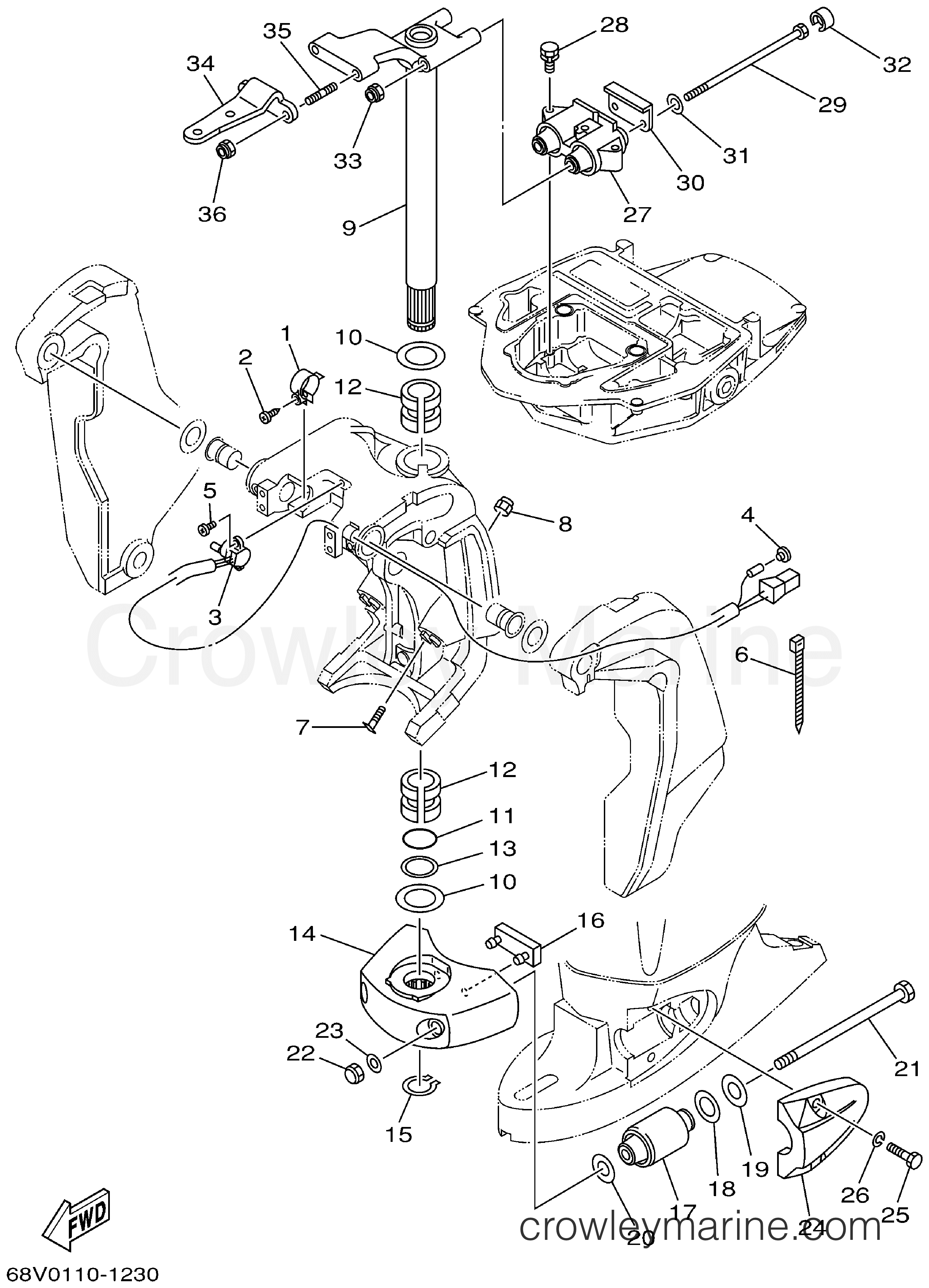 Yamaha Motors LF115TXRZ - BRACKET 2