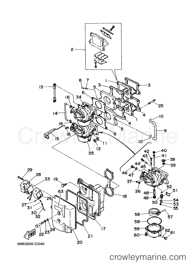 Yamaha Motors 55B (6976) [110] - INTAKE
