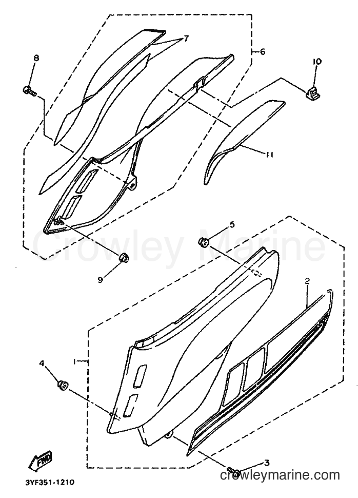 1991 Dirt Bike XTZ660 - XTZ660 (3YF2) [999] - SIDE COVER