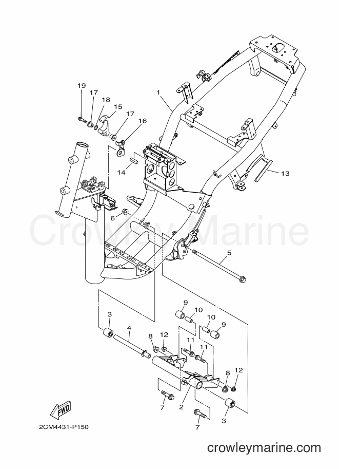 Yamaha Motors MW125A (2CM2) [050] - FRAME