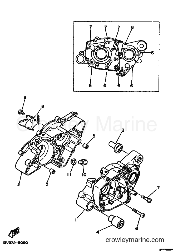 1986 Scooter DT80LC - DT80LC (53W) [999] - CRANKCASE