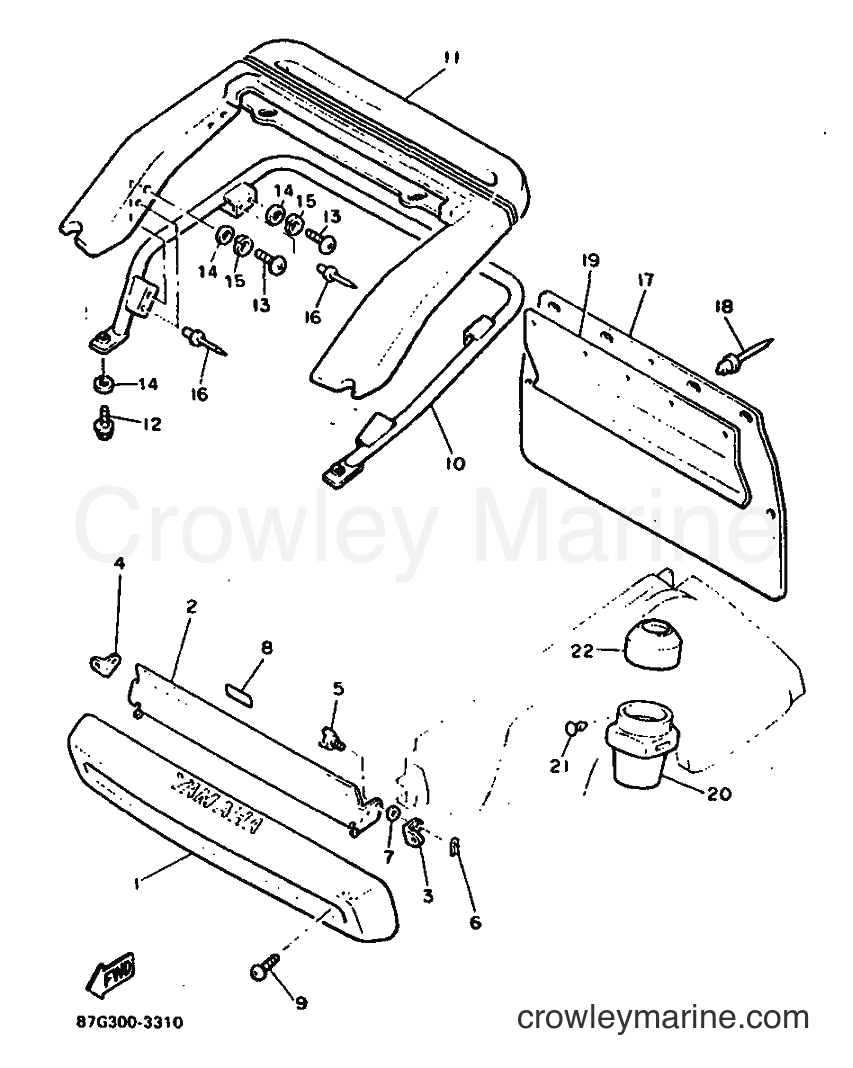 1993 Snowmobile PZ480 - PZ480 (87G4) [010] - BUMPER