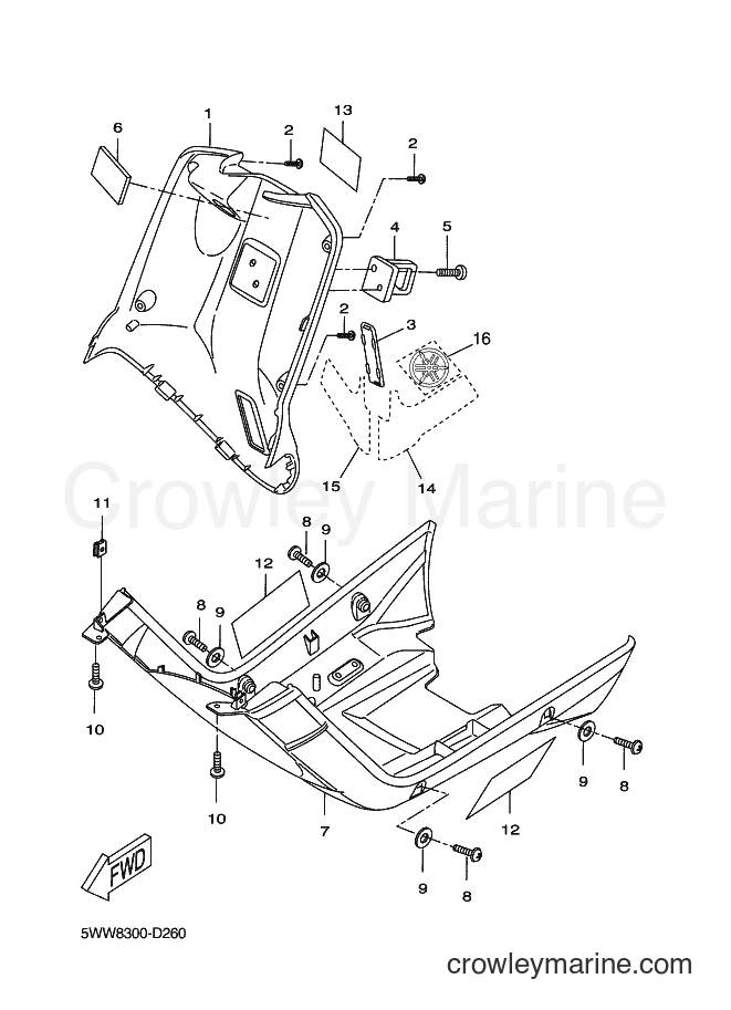 2005 Scooter CW50S - CW50S (5WW8) [030] - LEG SHIELD
