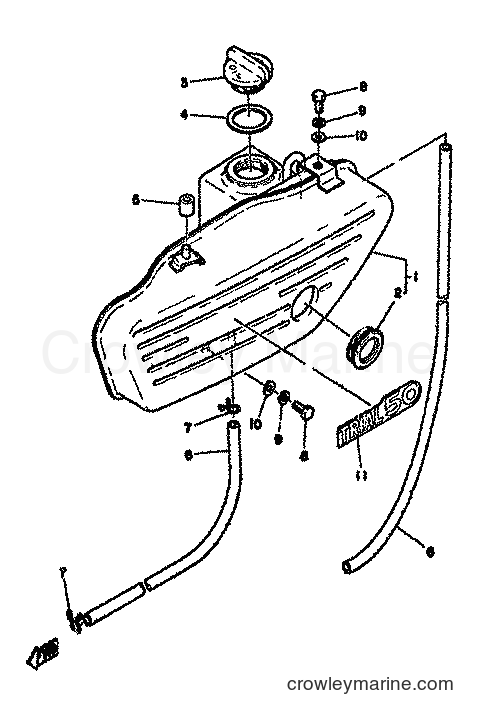 1978 Scooter LB80 - LB80 (1F5) [999] - OIL TANK
