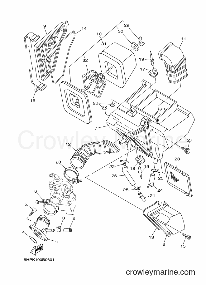 Yamaha Motors TT-R125LWE (5HPW) [110] - INTAKE