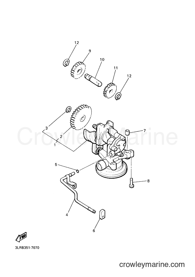 2001 Cruiser VMX12 - VMX12 (3LRD) [010] - OIL PUMP
