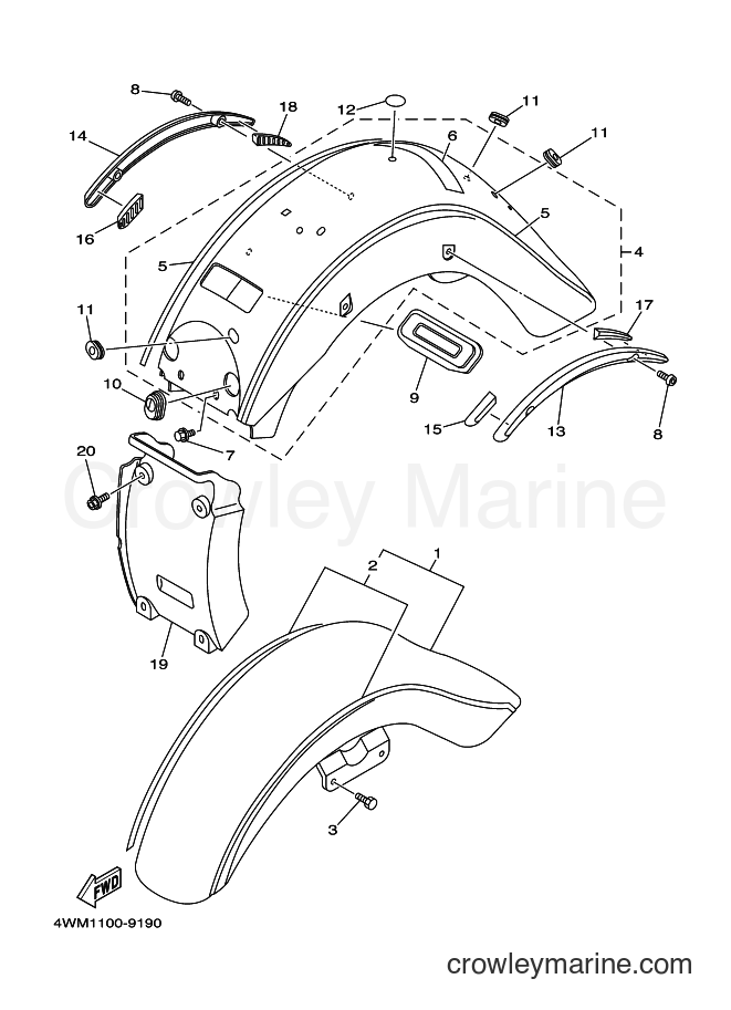 Yamaha Motors XV1600A (4WM6) [010] - FENDER