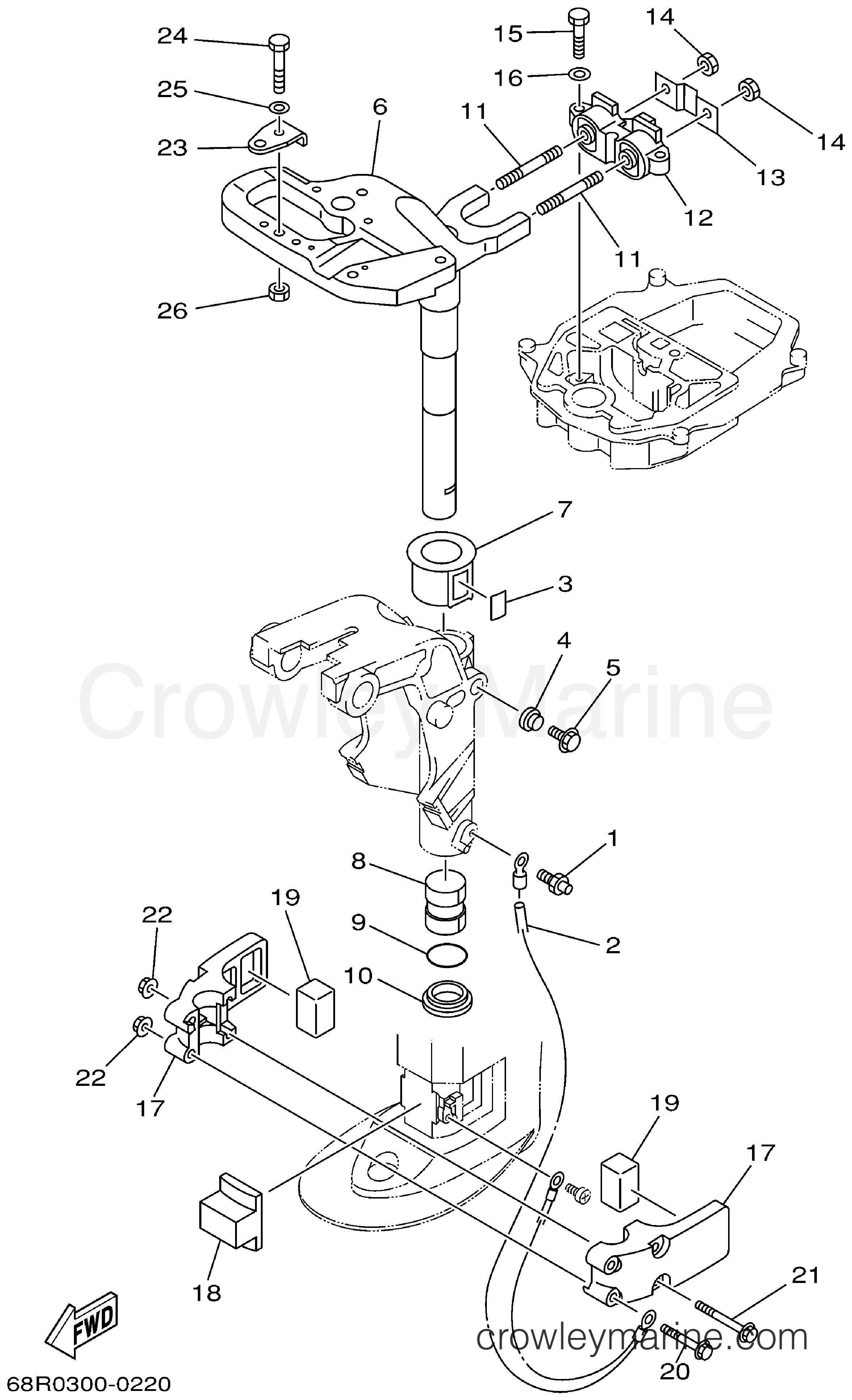 Yamaha Motors T8PLHZ - BRACKET 2
