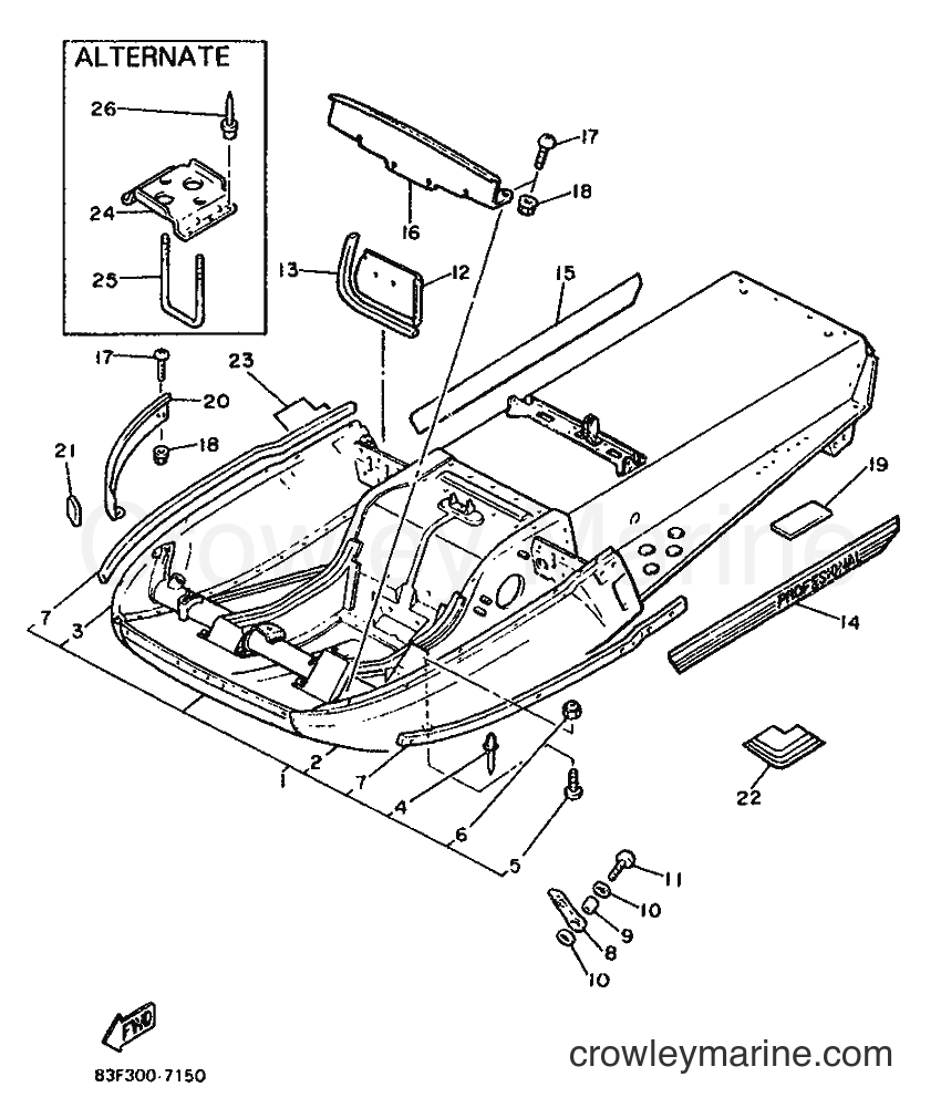 Yamaha Motors ET340PL (83F) [999] - FRAME