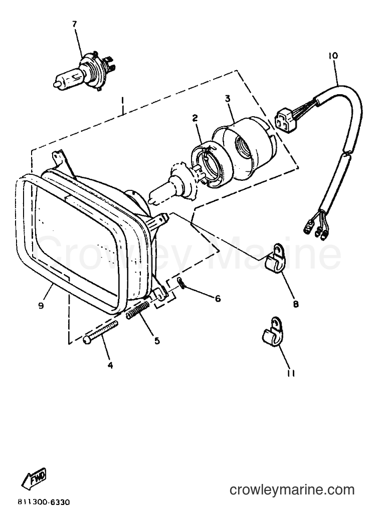 Yamaha Motors SR540L (83G) [999] - HEADLIGHT