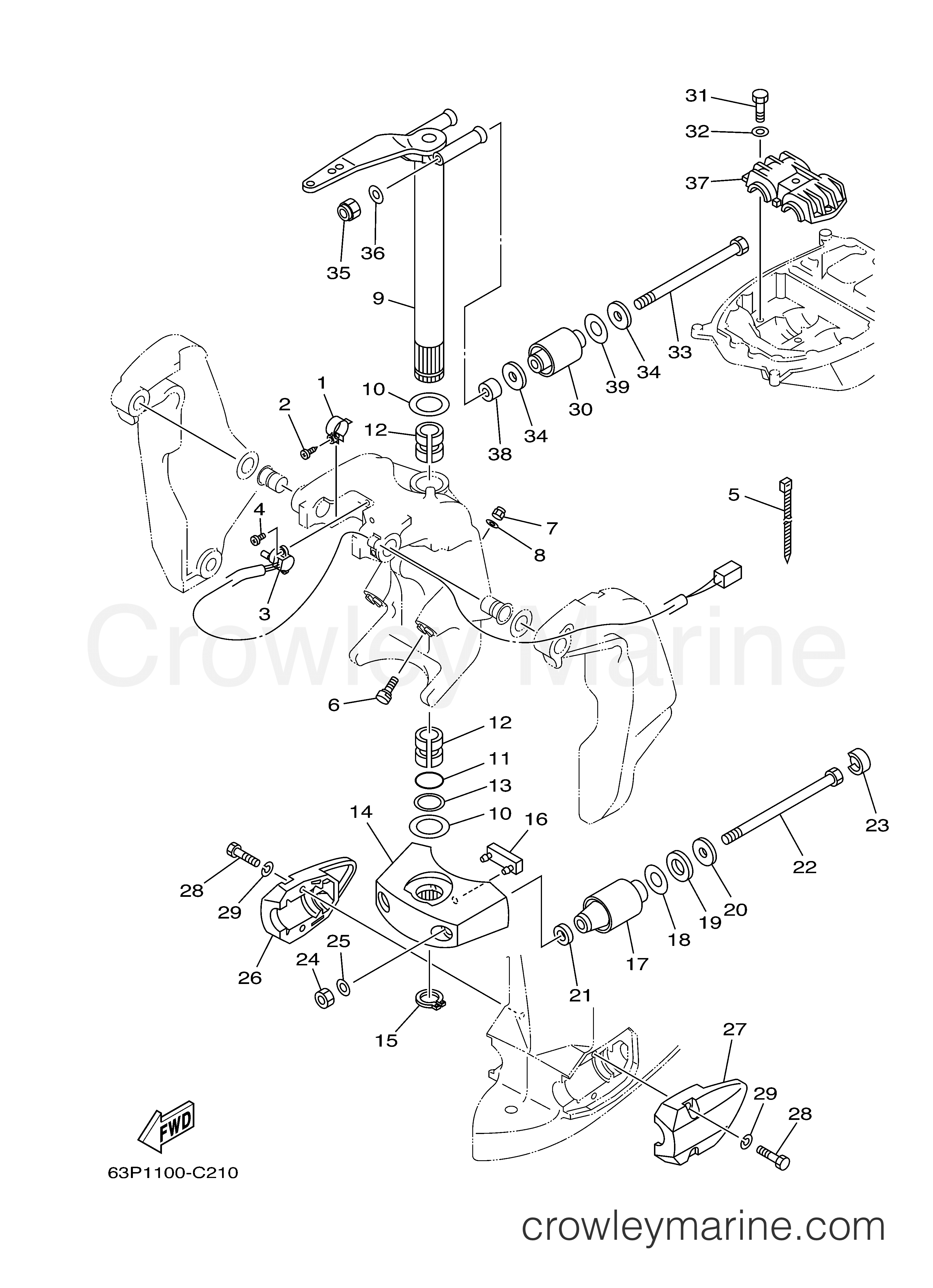 Yamaha Motors F150TXRC - BRACKET 2