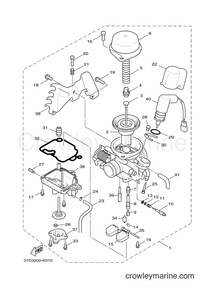 2012 Scooter YW125 - YW125 (37D4) [010] - CARBURETOR
