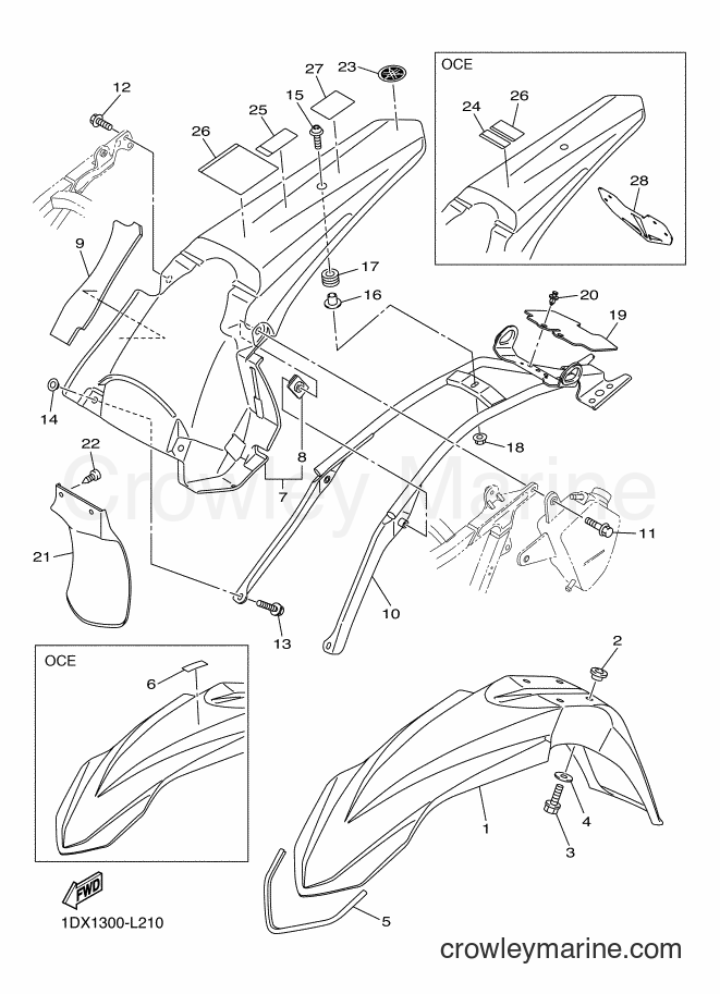 2013 Dirt Bike WR450F - WR450F (1DX9) [010] - FENDER 2