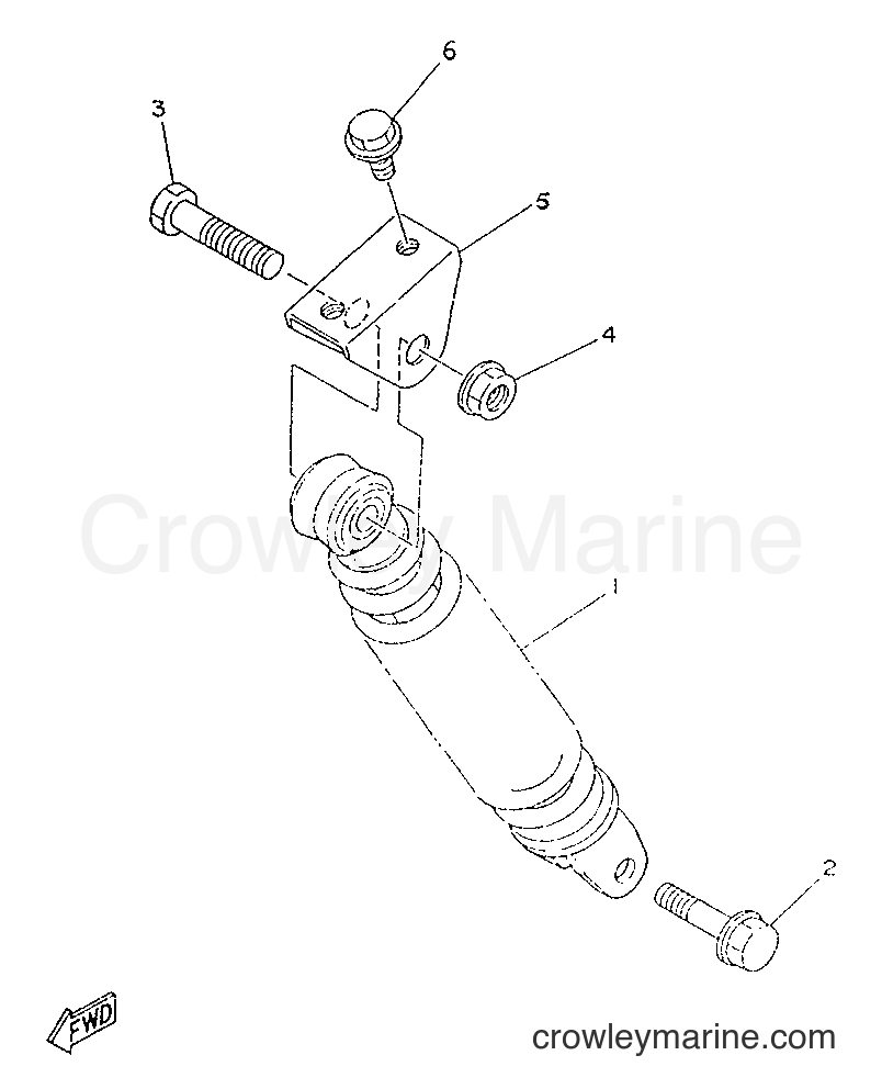 1996 Scooter YA50M - YA50M (5AK1) [999] - REAR SUSPENSION