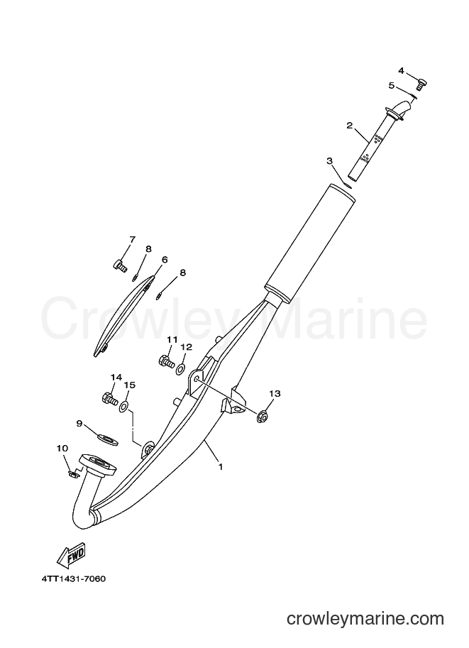 1998 Scooter JZ120B - JZ120B (4TT2) [010] - EXHAUST