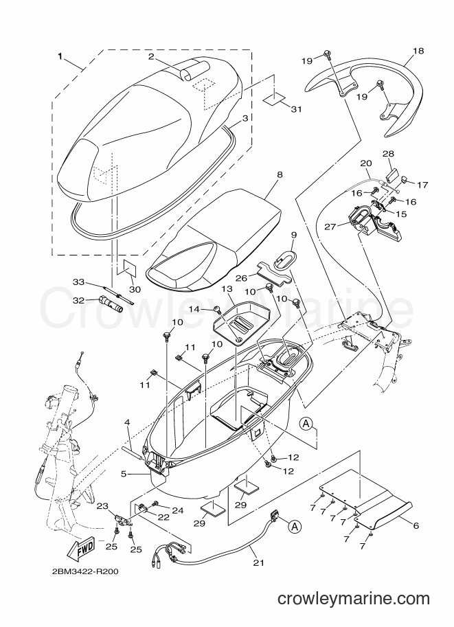 2016 Street Bike LTF125 - LTF125 (2BM3) [010] - SEAT