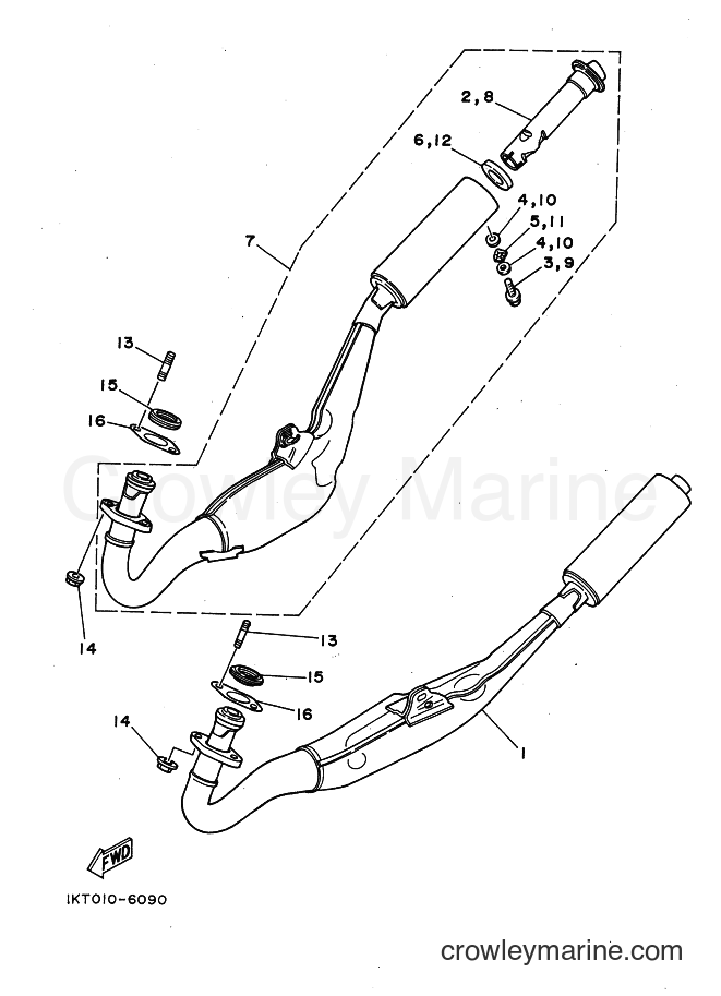 Yamaha Motors TZR250 (2MA) [99A] - EXHAUST