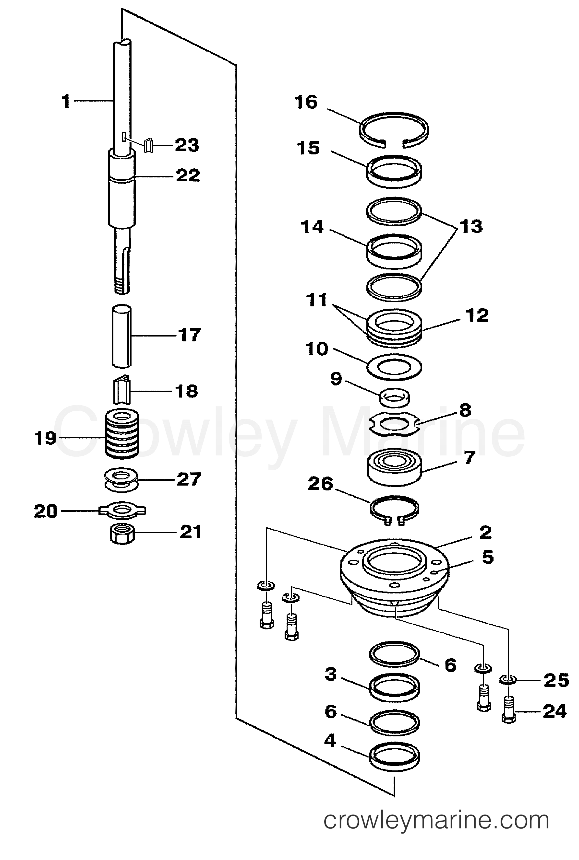 DRIVE 1 F40 - 2006-2014 Yamaha Jet Drive 40 F40EJR-PUMP | Crowley Marine