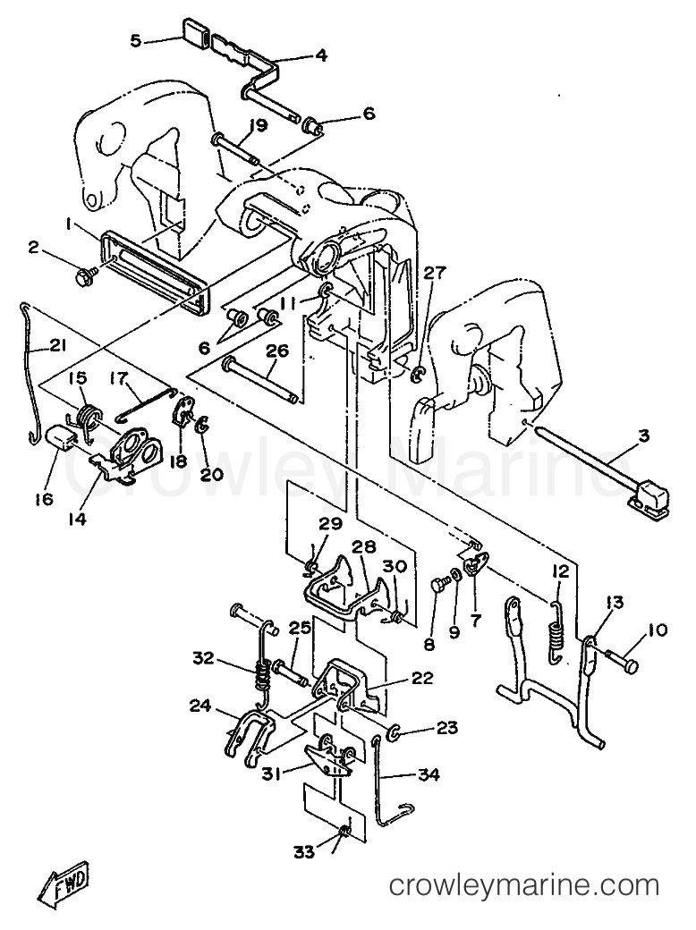 Yamaha Motors 25N (6L2) [999] - BRACKET 2