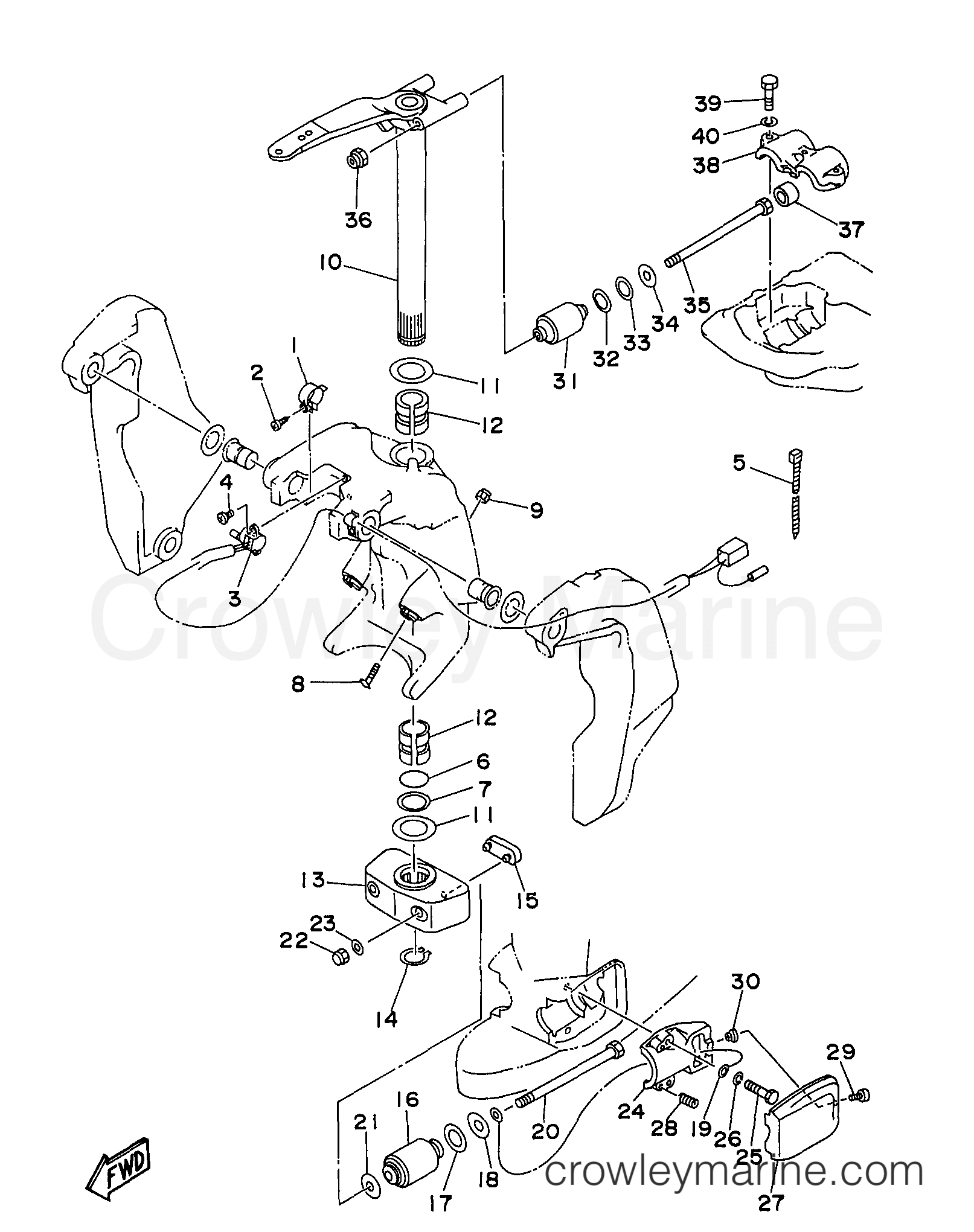 Yamaha Motors C115TLRX - BRACKET 2