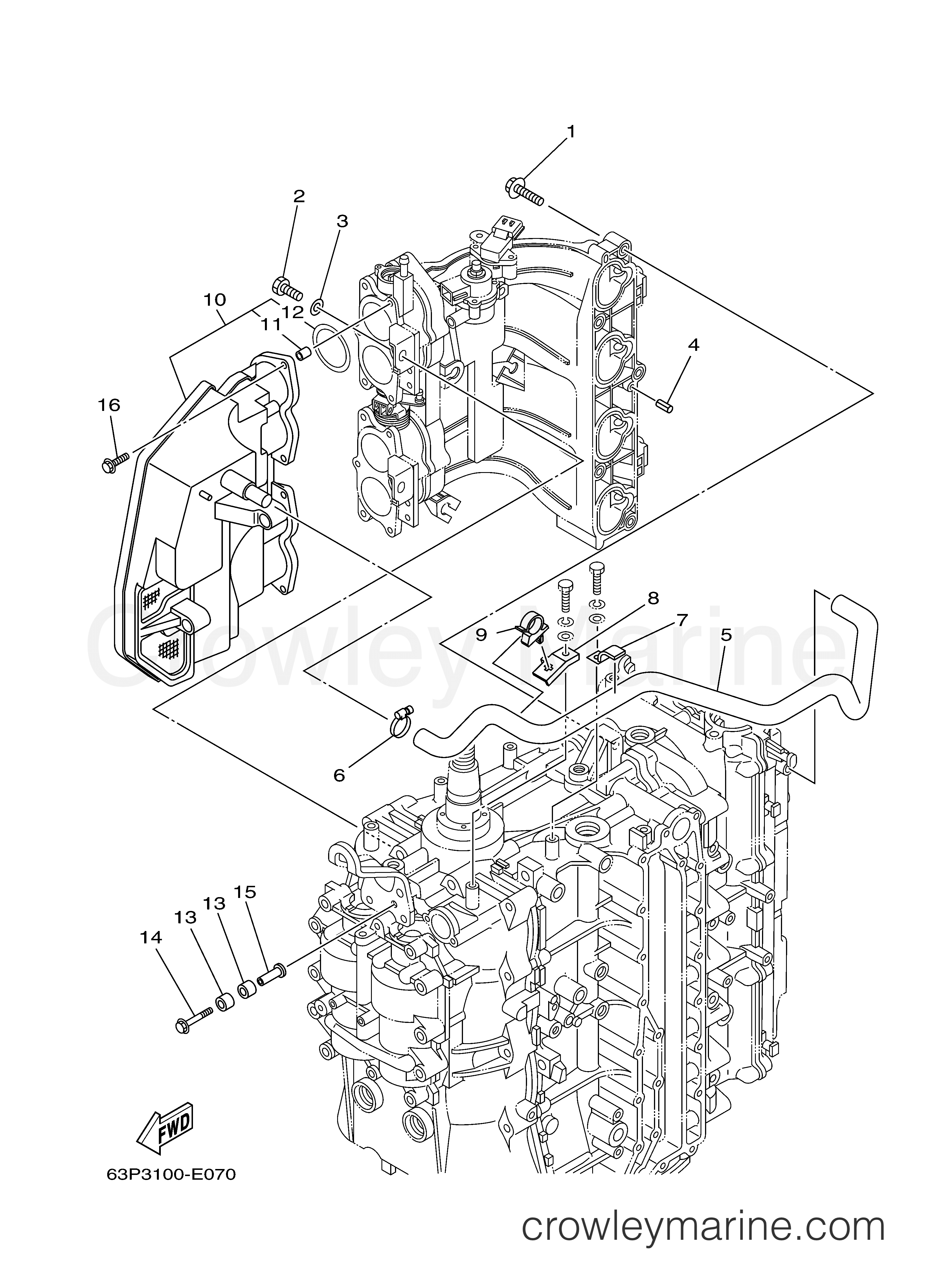 Yamaha Motors F150LA - INTAKE 1