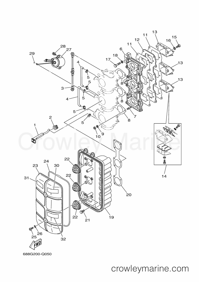 Yamaha Motors 85AETL (688G) [190] - INTAKE