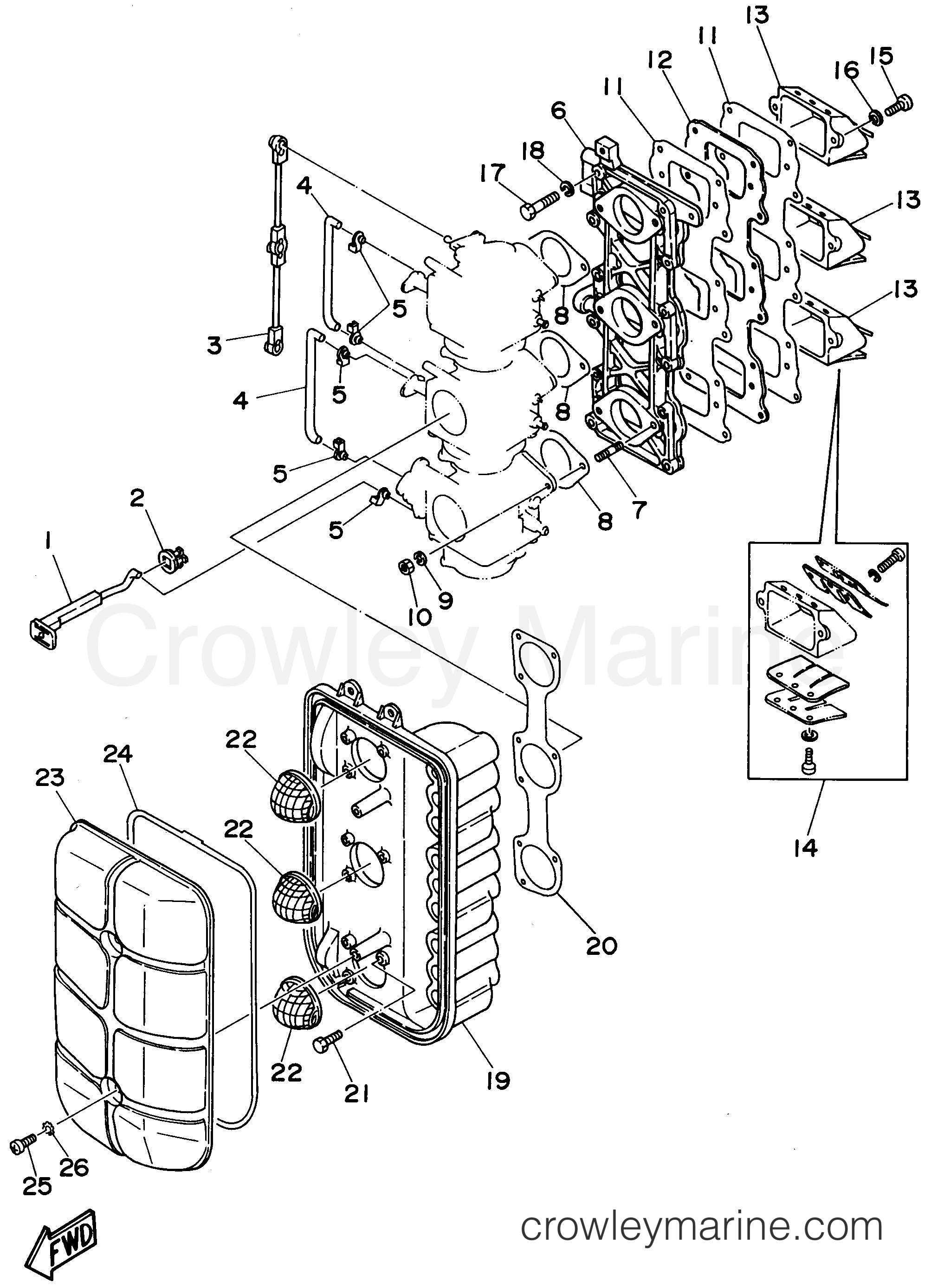 Yamaha Motors E75MLHW - INTAKE