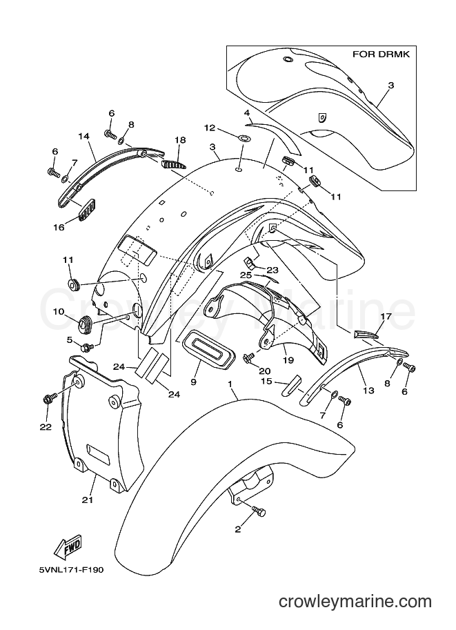 Yamaha Motors XV1700A (5VNL) [010] - FENDER
