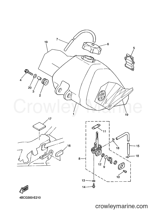 2006 Dirt Bike PW80 - PW80 (4BCG) [010] - FUEL TANK