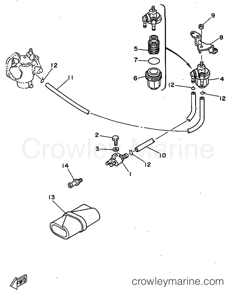 Yamaha Motors E8D (677) [03B] - FUEL