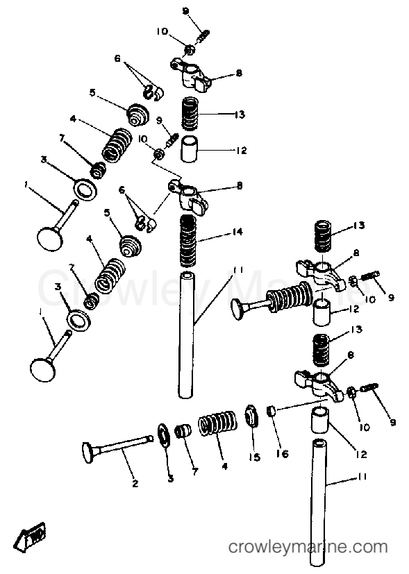 Yamaha Motors F9.9SJ - VALVE
