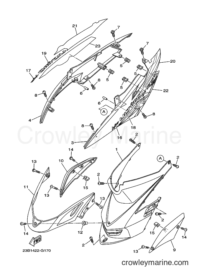 2008 Scooter AL115C - AL115C (23B2) [010] - SIDE COVER