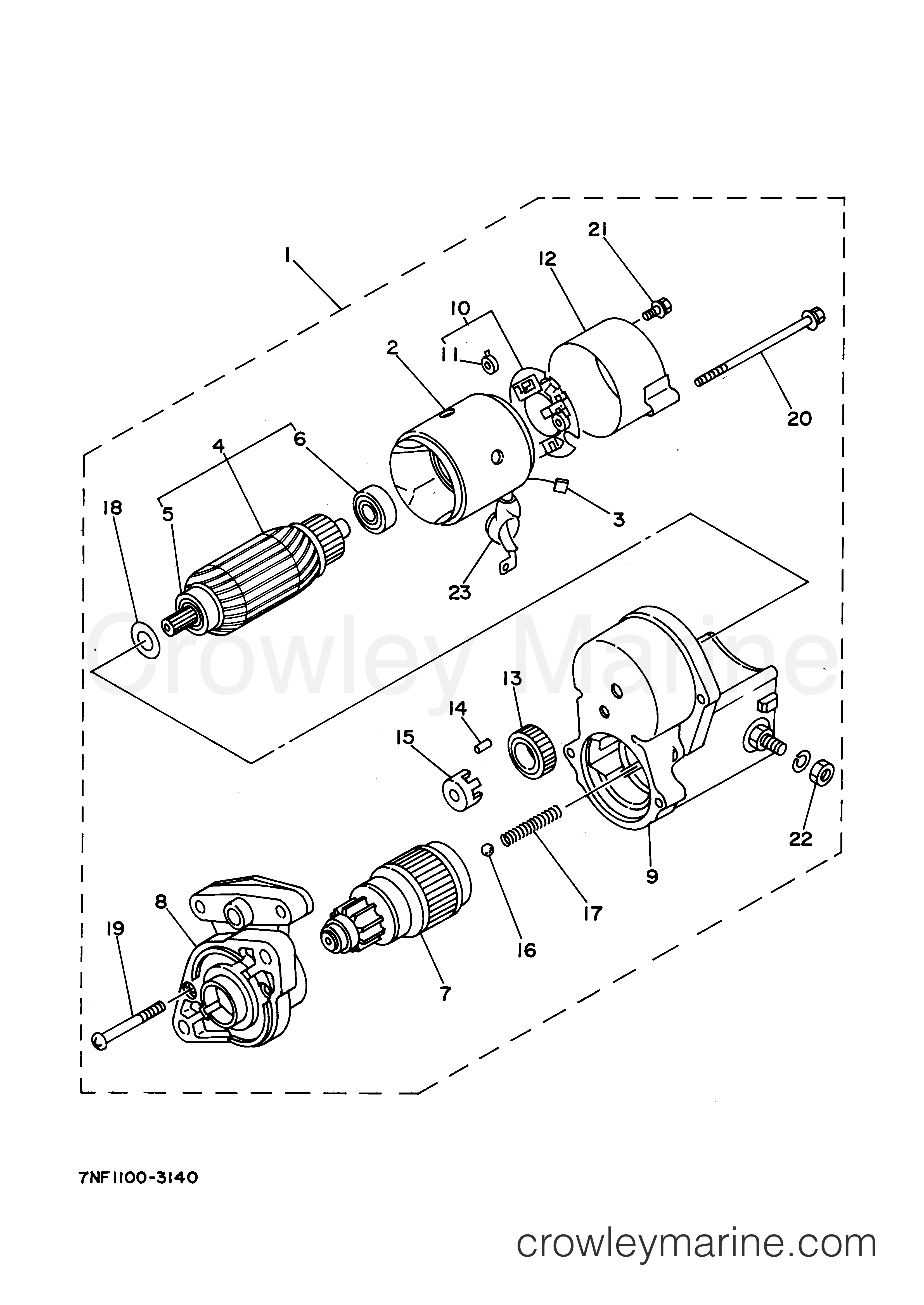 Yamaha Motors EDL6500S2 - STARTER
