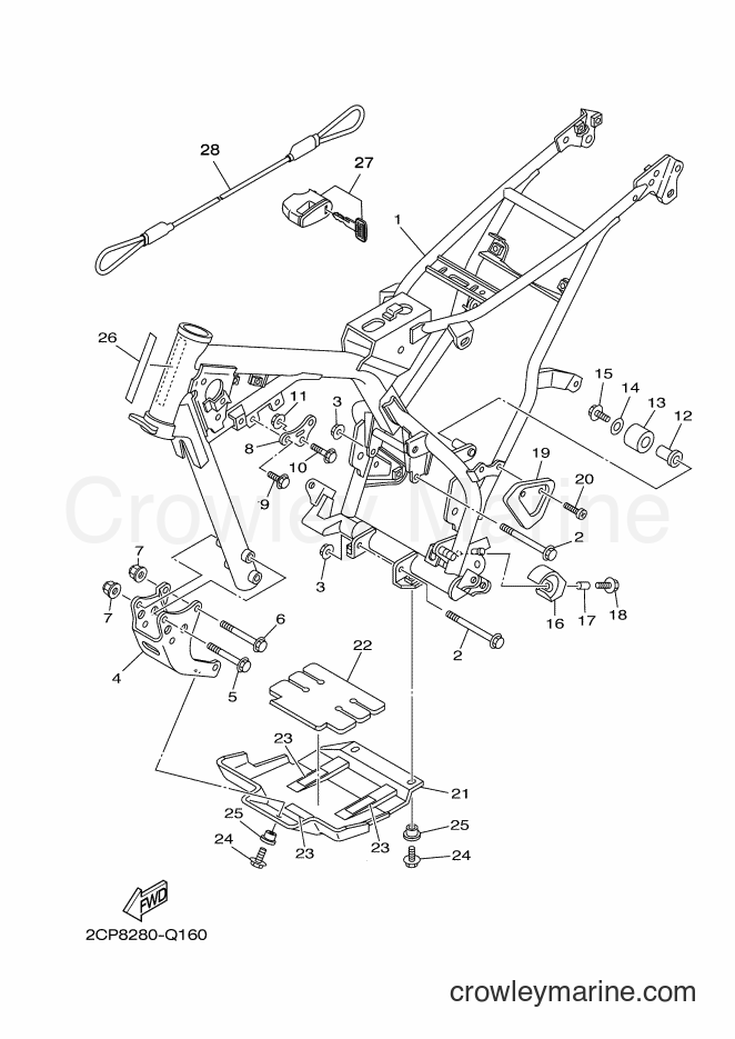 2016 Dirt Bike TT-R125LW - TT-R125LW (2CP8) [010] - FRAME
