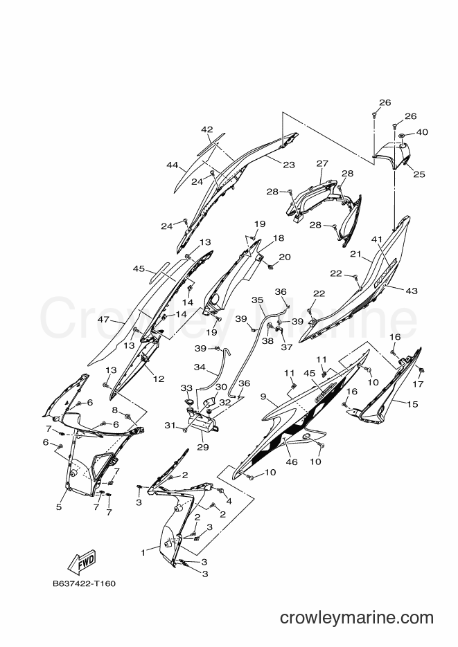 2018 Street Bike GDR155-A - GDR155-A (B637) [010] - SIDE COVER