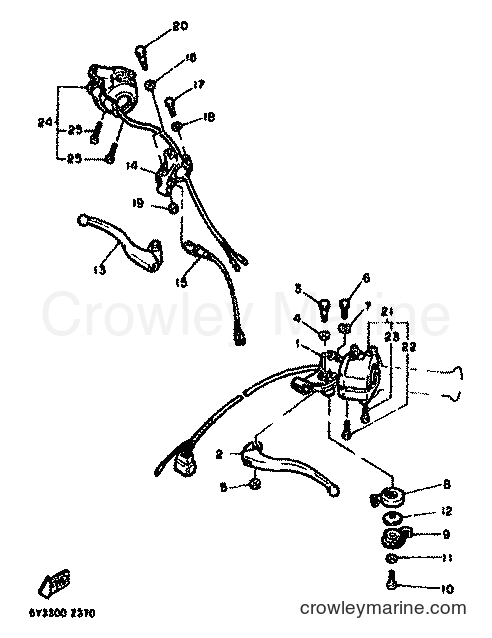 1982 Dirt Bike XT550 - XT550 (5Y3) [999] - HANDLE SWITCH & LEVER