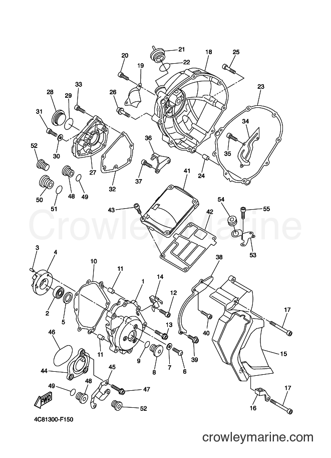 Yamaha Motors YZF-R1 (4C86) [010] - CRANKCASE COVER 1