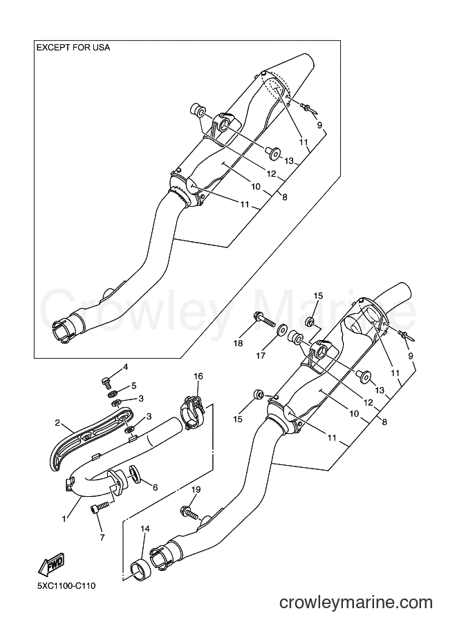 2004 Dirt Bike YZ250F - YZ250F (5XC2) [040] - EXHAUST