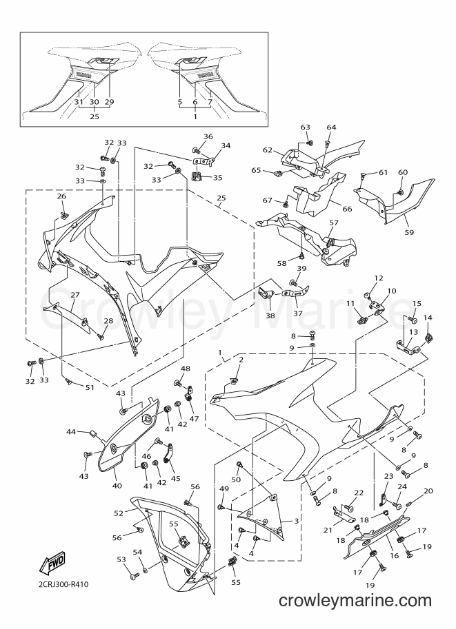 Yamaha Motors YZF-R1 (2CRJ) [050] - COWLING 2