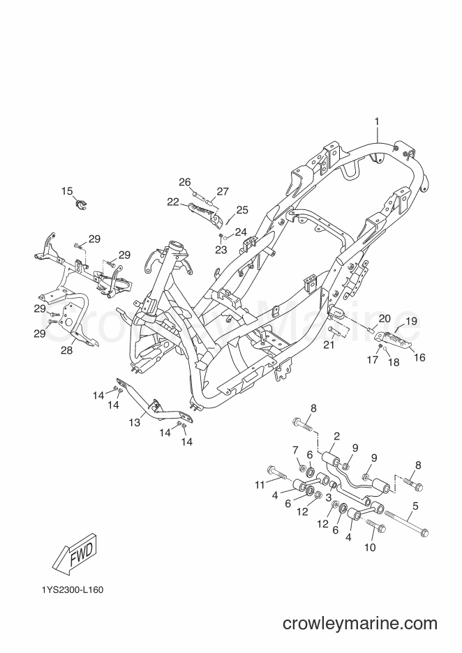 Yamaha Motors YP125R (2AB5) [060] - FRAME