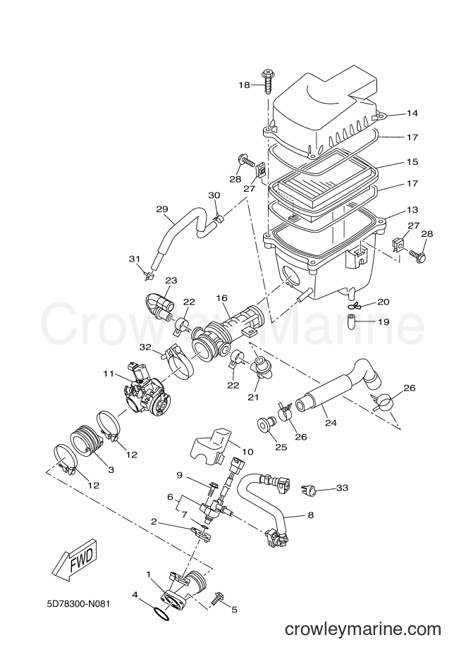 2015 Sport Bike MT125A - MT125A (5D7D) [080] - INTAKE