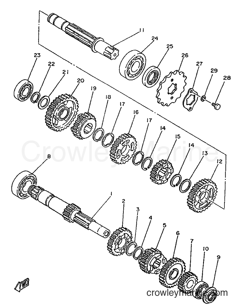 Yamaha Motors SR250SP (3TH5) [999] - TRANSMISSION