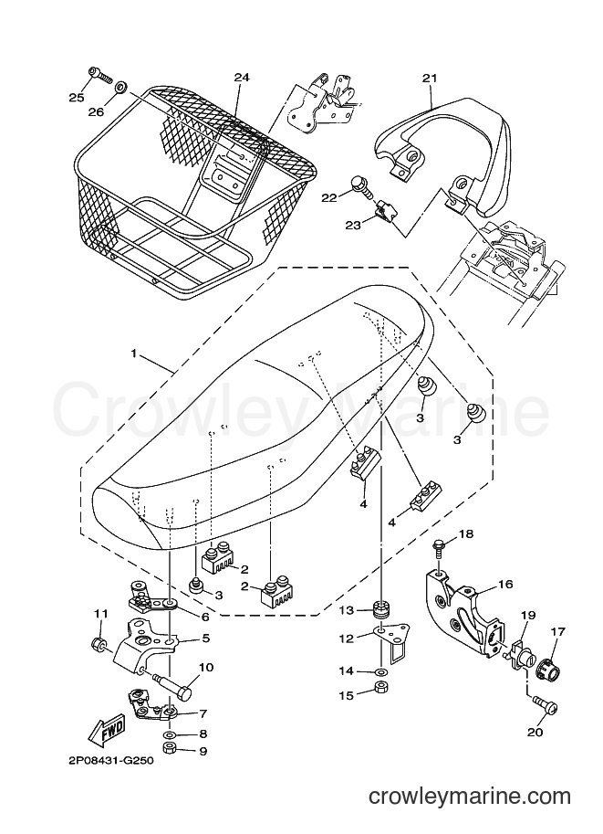 Yamaha Motors T110SE (2P09) [010] - SEAT
