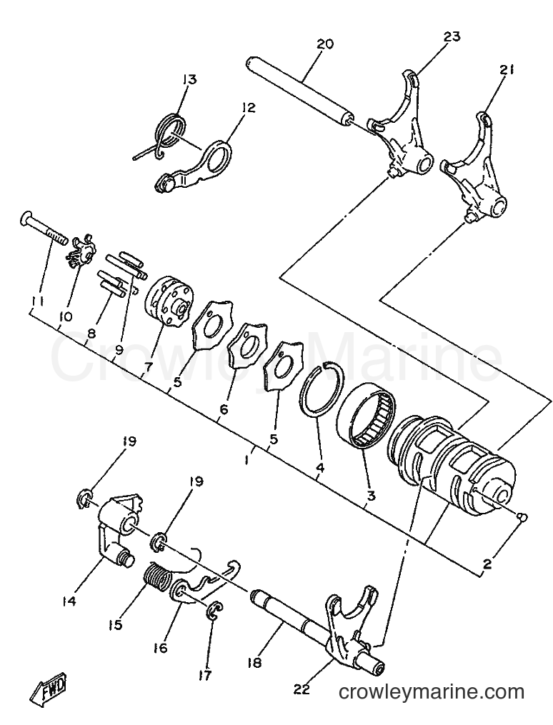 1996 Street Bike SR250SP - SR250SP (3TH5) [999] - SHIFT CAM & FORK