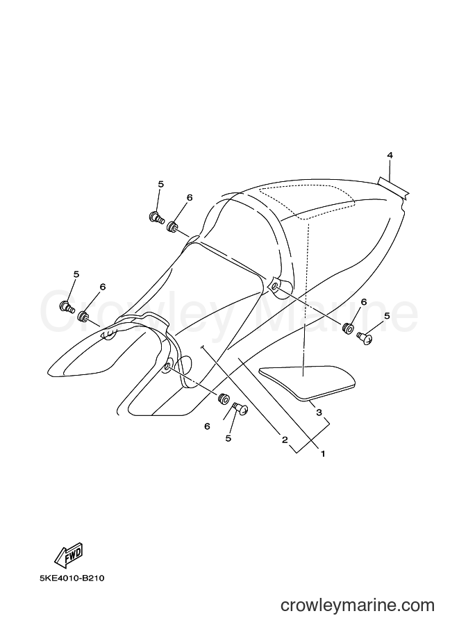 Yamaha Motors TZ250 (5KE4) [010] - SEAT