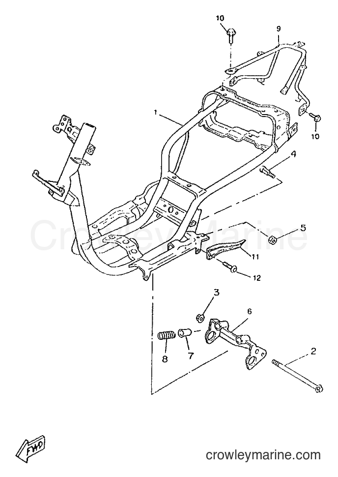 1995 Scooter CW50RS - CW50RS (4TD3) [999] - FRAME