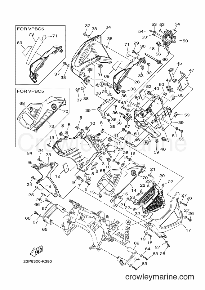 2011 Dirt Bike XT1200Z - XT1200Z (23P8) [010] - COWLING