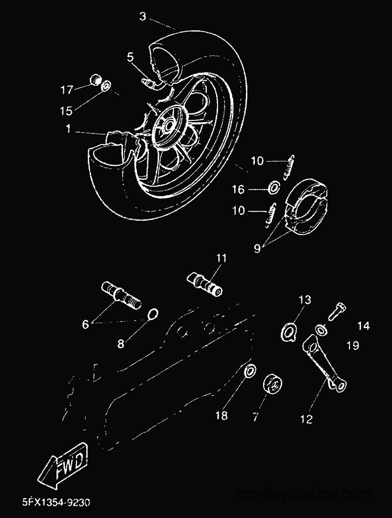 2000 Scooter CW50RS - CW50RS (5JK3) [010] - M. CYLINDER FOR DISK BRAKE