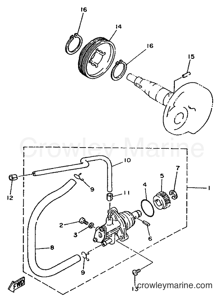 1996 Scooter YA50S - YA50S (4MJ2) [999] - OIL PUMP
