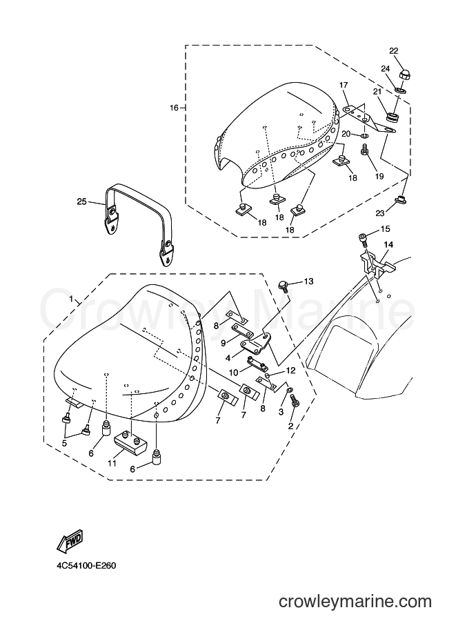 Yamaha Motors XVS650A (4C5P) [010] - SEAT